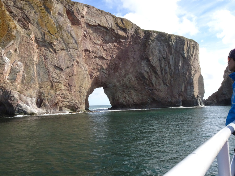 Gasp Perce rock from boat 1