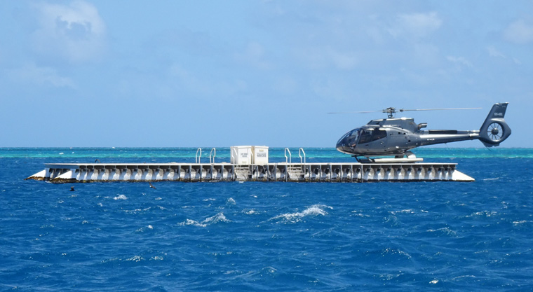 Barrier Reef Helicopter pad