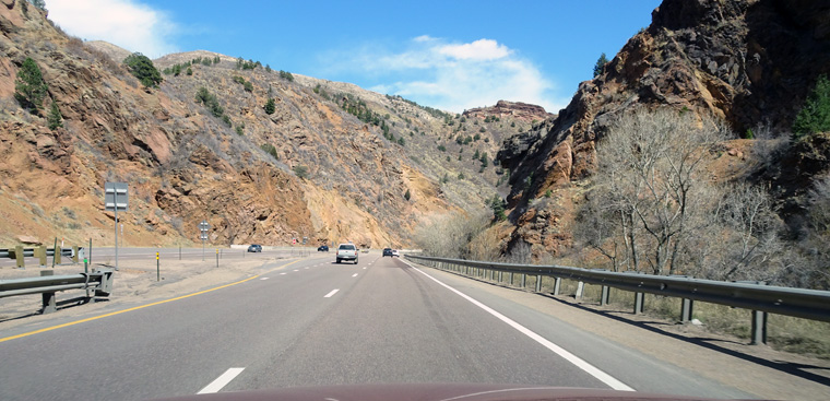 Route 24 leaving Pikes Peak